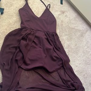 Romper with dress tail size small